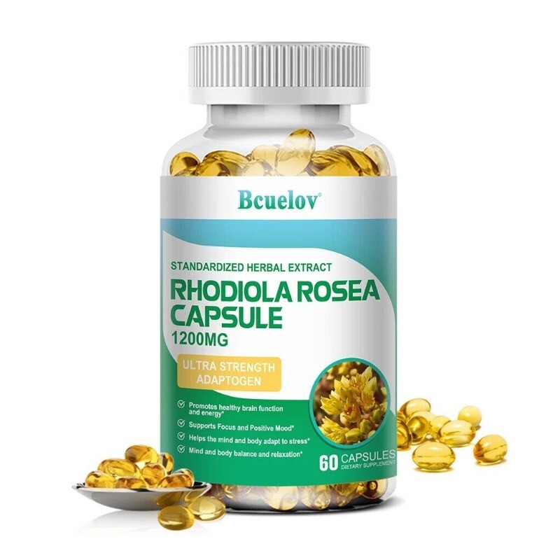Rhodiola Rose Root Extract Capsules + Concentration & Memory 30 – 120 Capsules