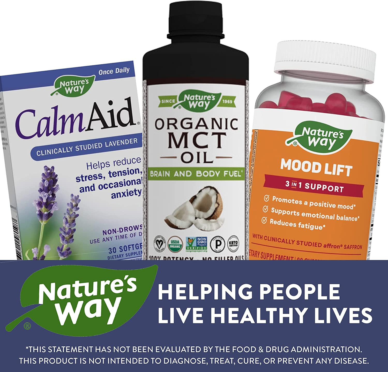 Nature’s Way CalmAid Softgels with Silexan Lavender Oil, Reduce Tension & Stress