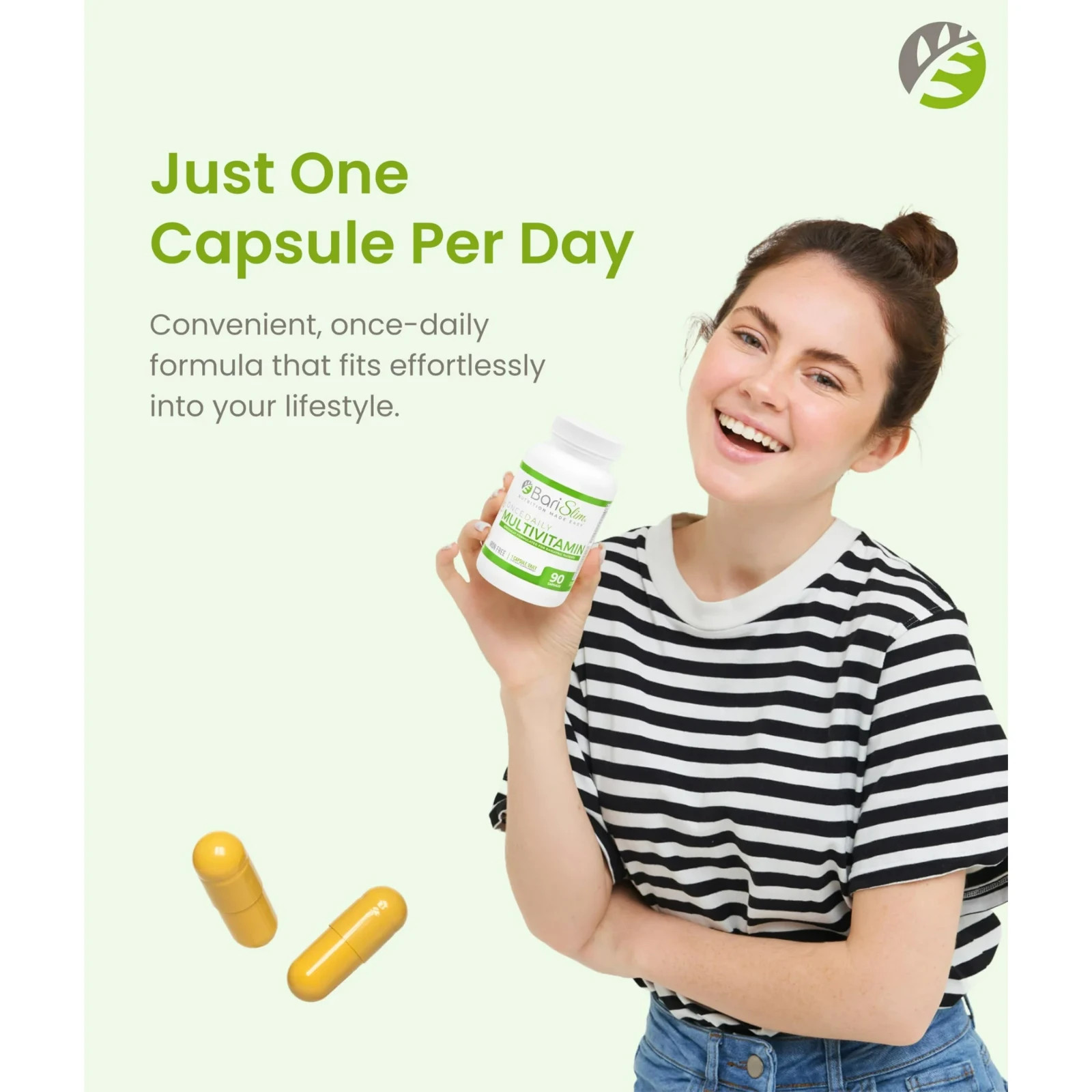 BariSlim Once Daily Multivitamin Iron Free Bariatric Dietary Supplement – 90ct