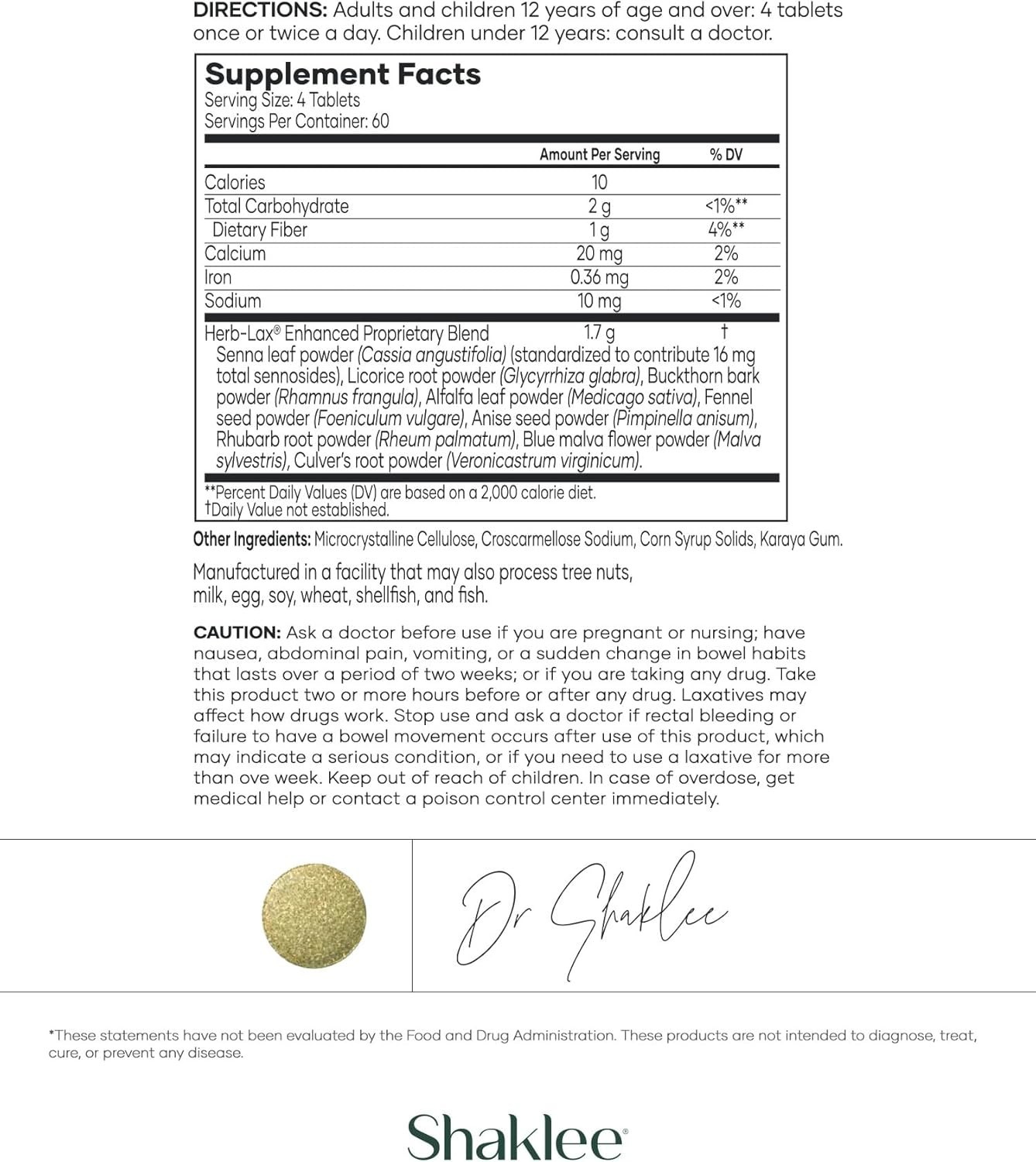 Herb-Lax® Gentle Laxative-Herbal Blend with Senna Leaf for Digestive Health