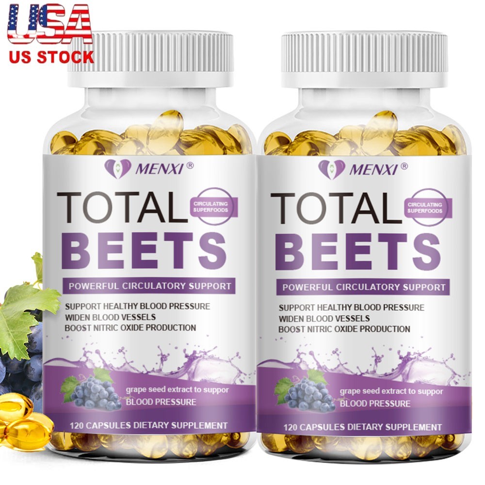 Total Beets Circulation Superfood Beet Root with Blood Pressure Support 120ct