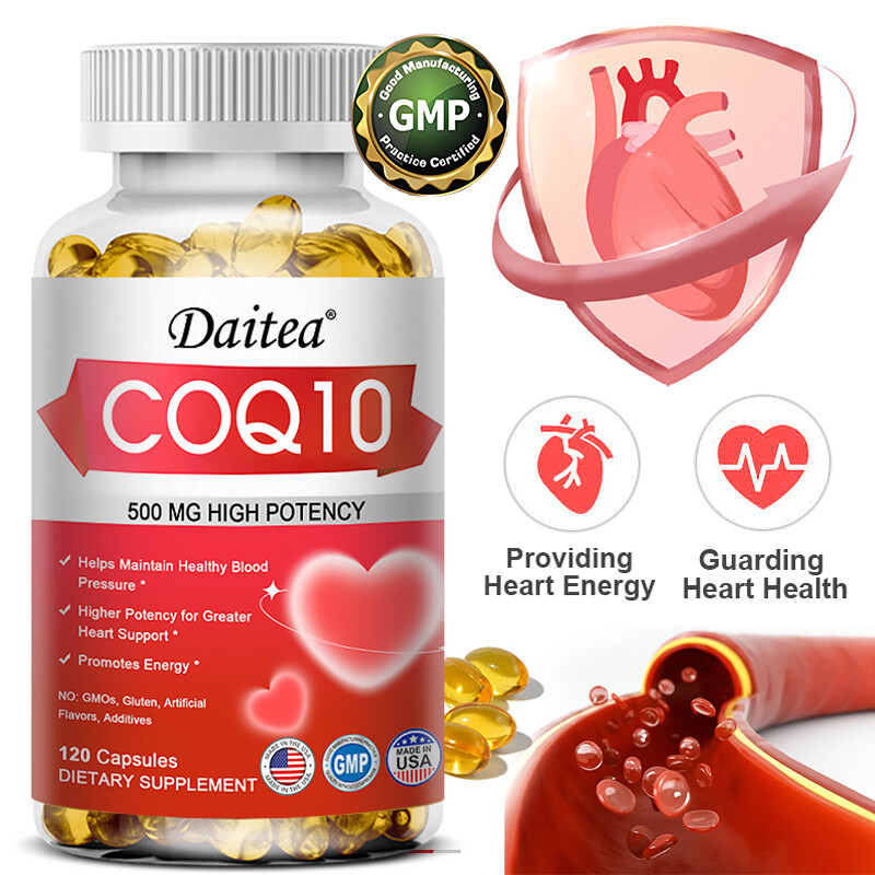 CoQ10 Ubiquinol 500 mg, 30/60/120 Softgels, exp 03/2026, Free Shipping