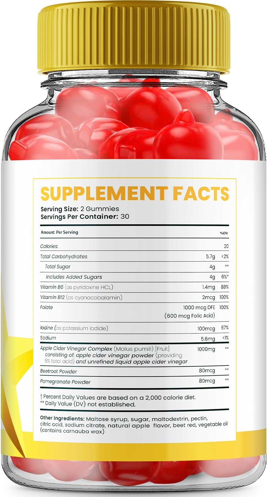 (3 Pack) All Star ACV Gummies Supplement – AllStar ACV Gummy 1000MG