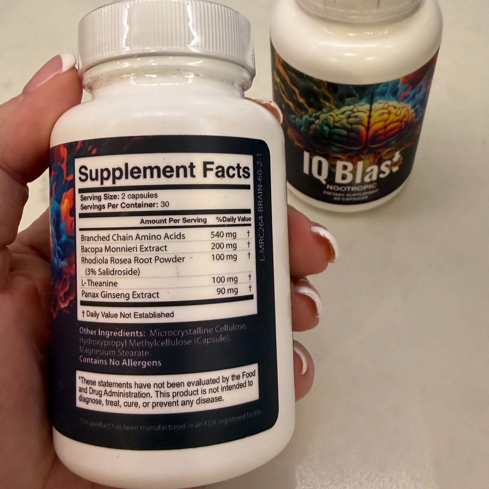 IQ Blast Pro Brain Supplement 30 Day Supply Capsules Nootropic NEW. 1 pc