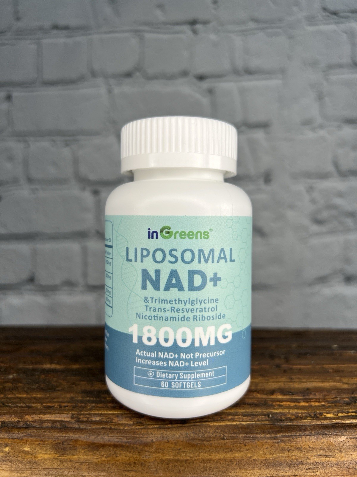 inGreens Liposomal NAD+ 1800mg – Nicotinamide Riboside – 60 Softgels