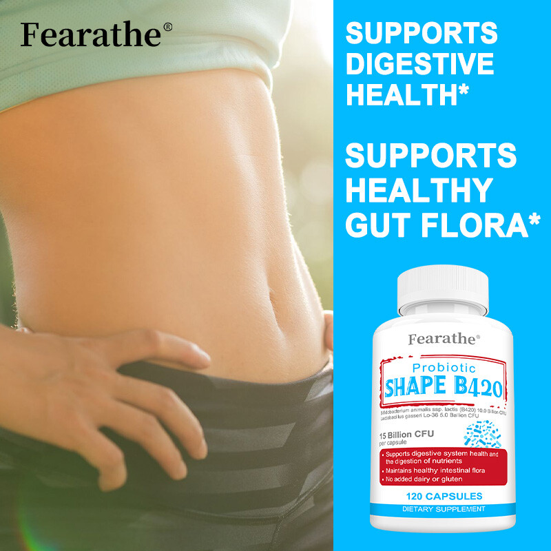 Shape B420 Probiotics, Supports Digestive Health and Metabolic Rate, Vegan