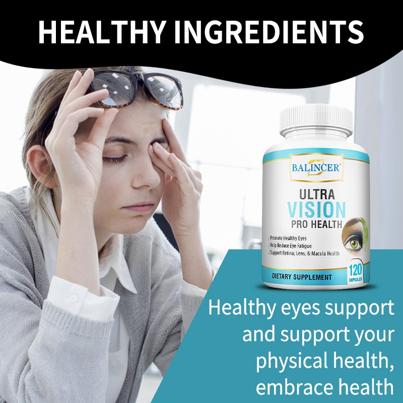 Vision Health Supplement Reduce Eye Fatigue 120 Capsules Retina Lens Health