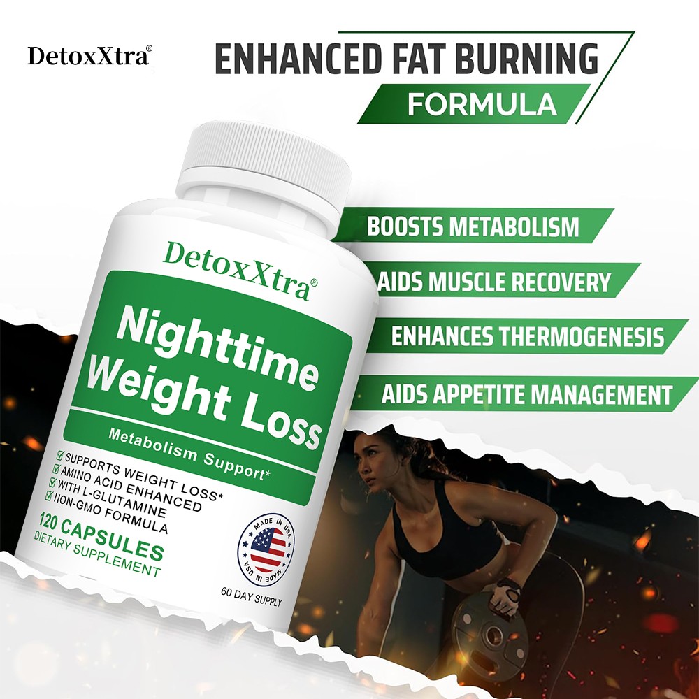 Nighttime Weight Mangment Caps – Metabolism & Fat Burning Support 30/60/120 Caps
