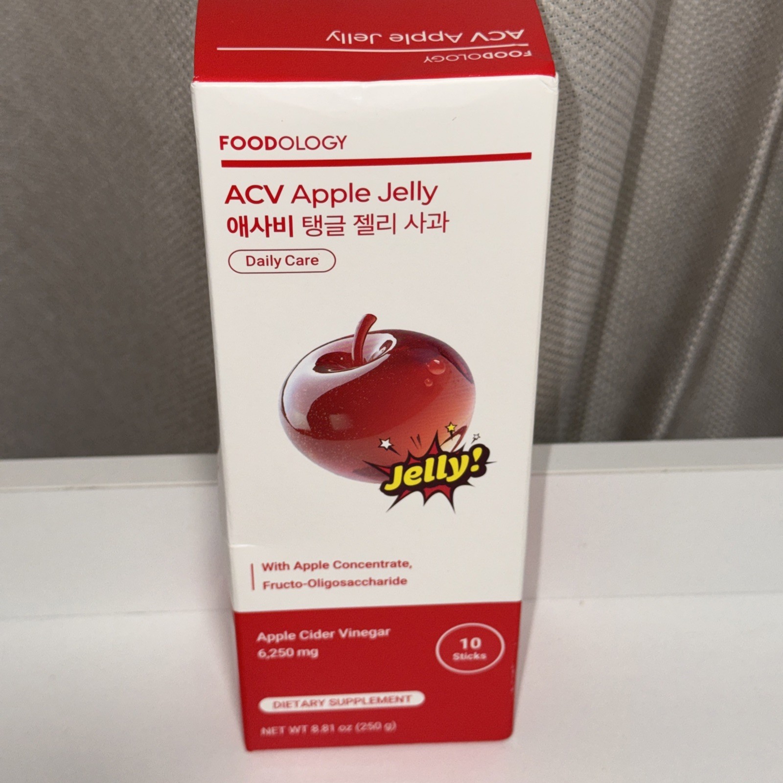 Foodology ACV Apple Jelly Apple Cider Vinegar Dietary Supplement 10 Sticks – New