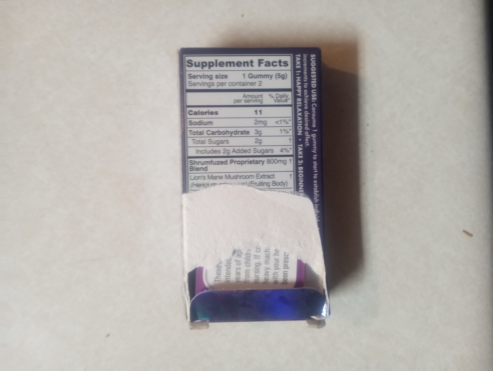 6 Shrumfuzed Packs (Each Pack Contains 2 800mg Gummies)