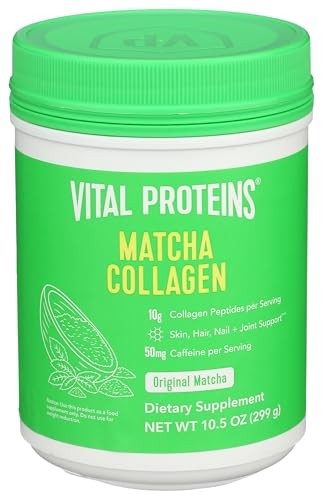 Matcha Collagen Peptides Powder Supplement 10.5oz