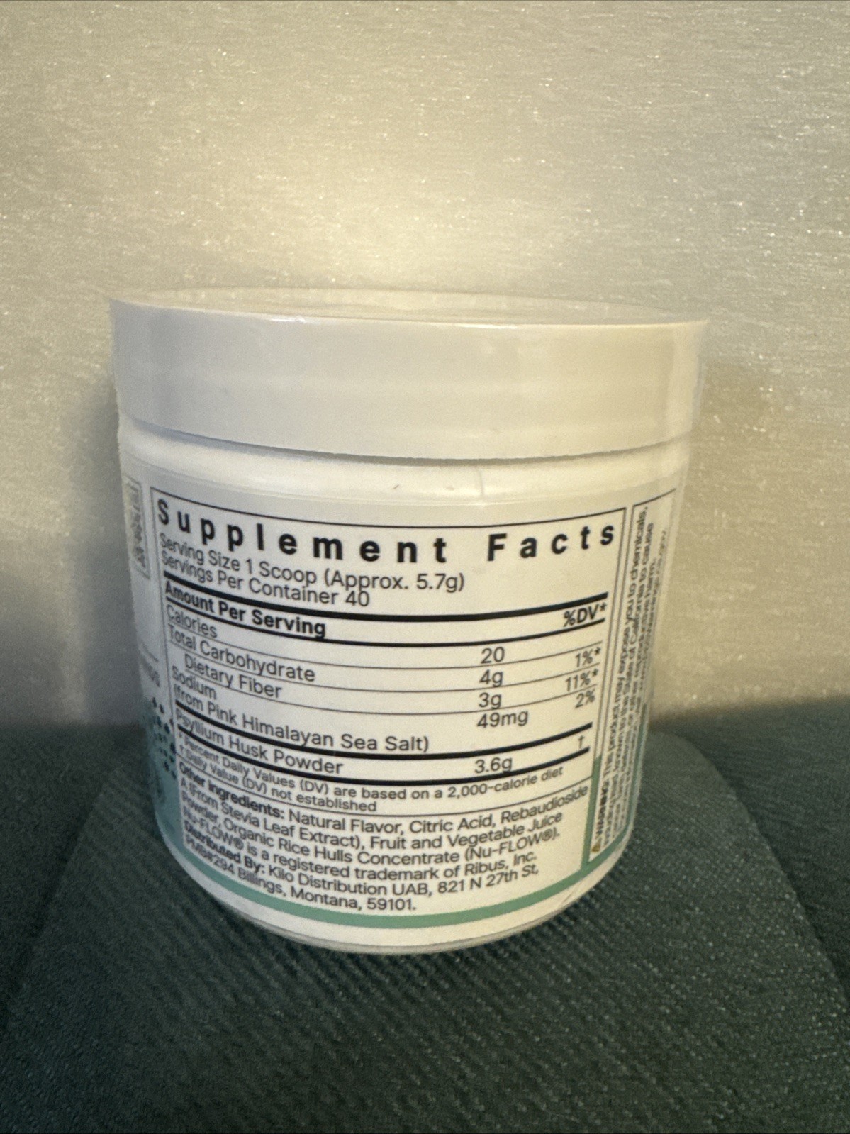 ColonBroom Digestive Health Fiber Supplement 8.04 oz Strawberry (Exp 09/2026