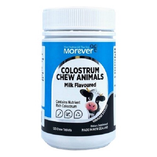 Morever NEW ZEALAND Colostrum Chew Milk Flavoured 120 tablets