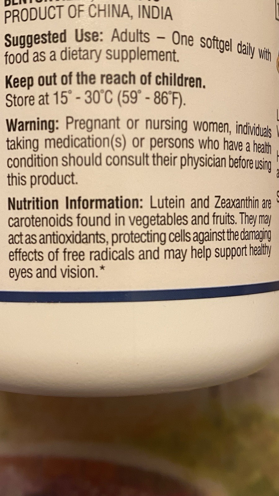 Member’s Mark Lutein 25mg & Zeaxanthin 5mg 150 Softgels ~ Expires 02/2026.