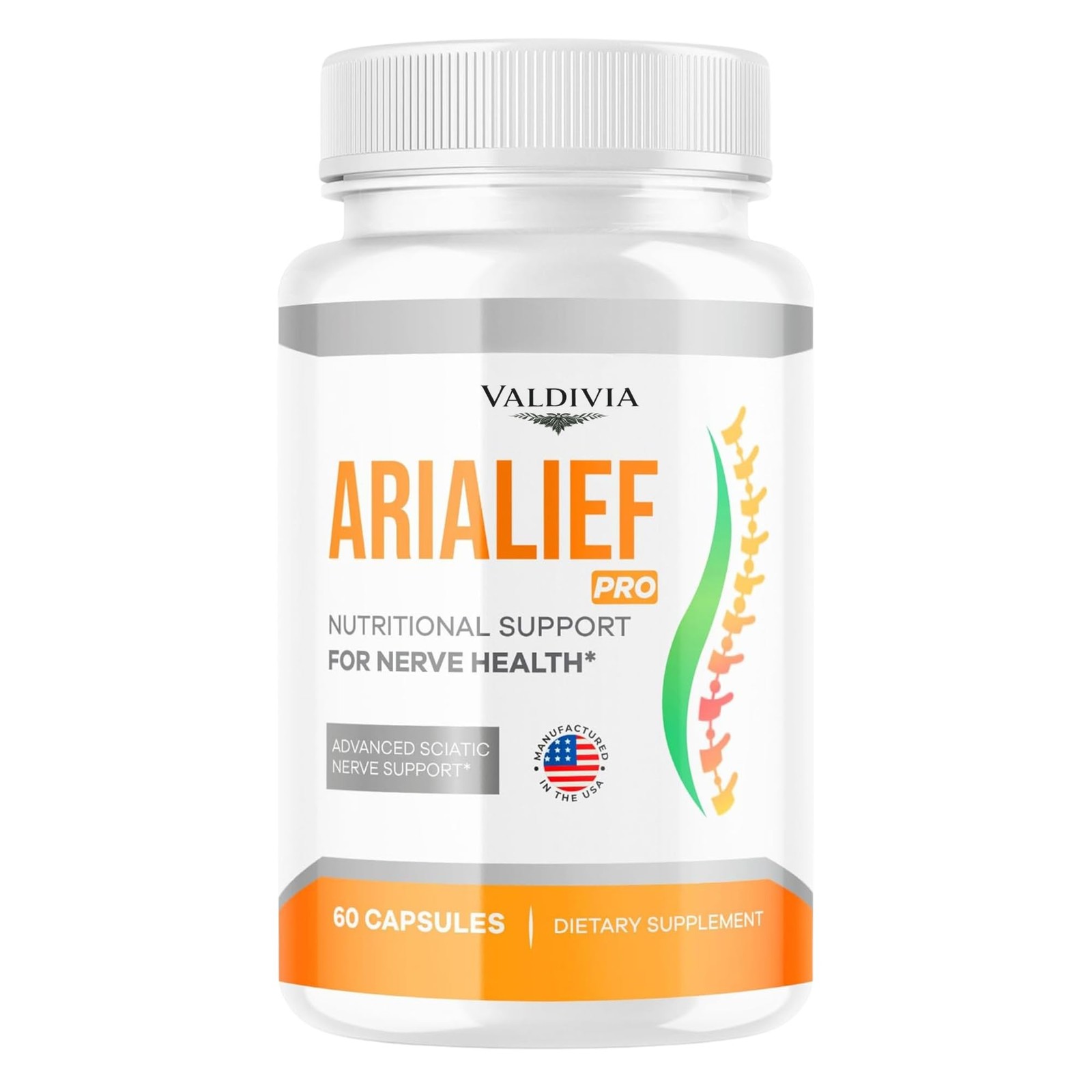 Valdivia Arialief Nerve Support Supplement Made in USA Nerve Health
