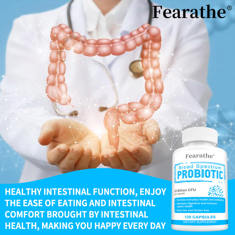 Broad Spectrum Probiotic 32 Billion CFU Digestive Immune Health Capsules