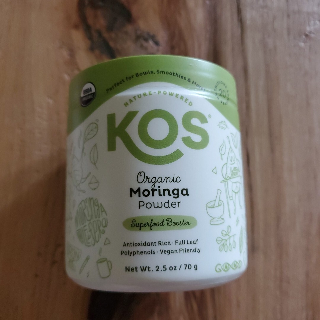 KOS Superfood Booster Organic Moringa Powder 2.5 oz exp 5/25
