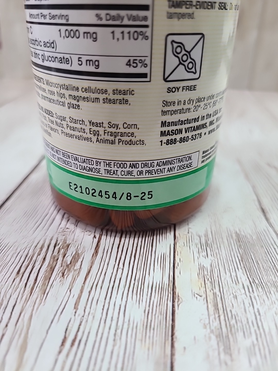 Mason Natural Vitamin C 1000 mg – Healthy Immune System, 100 Capsules
