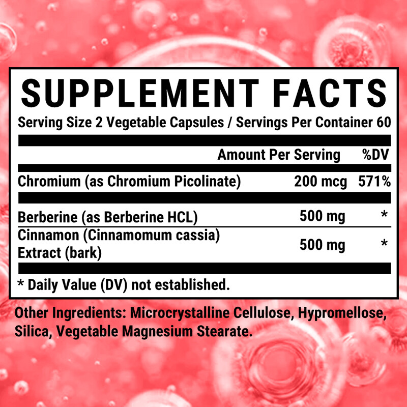Ultra Berberine 500mg Plus Organic Cinnamon – Heart Health & Weight Management