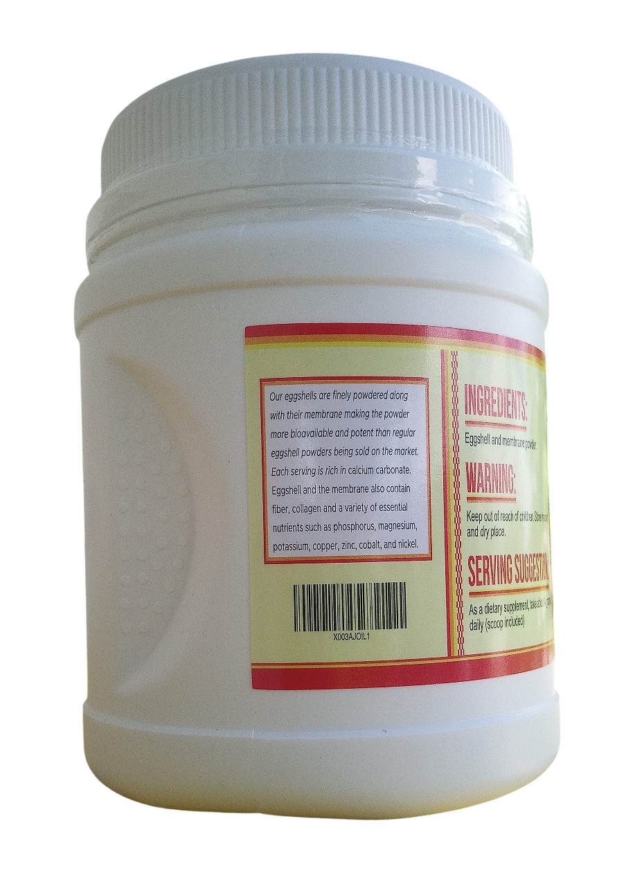 Eggshell+ Membrane Powder,16 oz: Eggshell Powder Combined with Eggshell Membrane