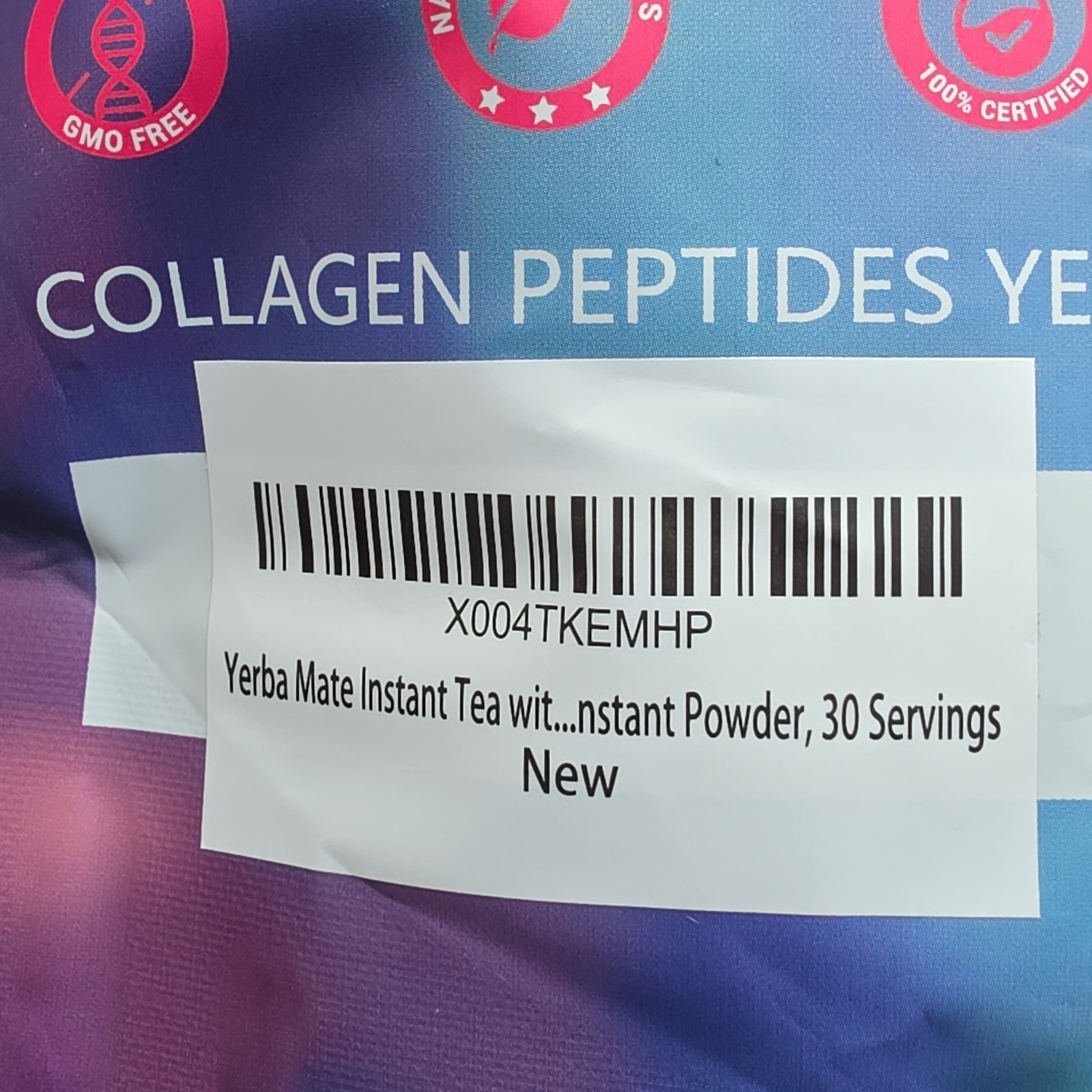 Design Haven Collagen Peptides Yerba Mate Beauty Energy Powder 30x10g