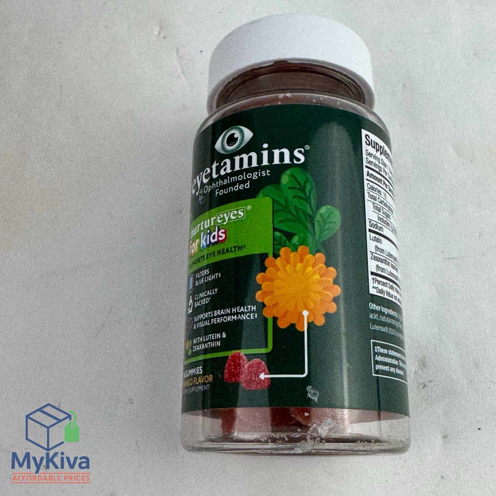 Nurtureyes Kids Eye Health Gummies Mango Flavor 30 Count Exp 11 2026