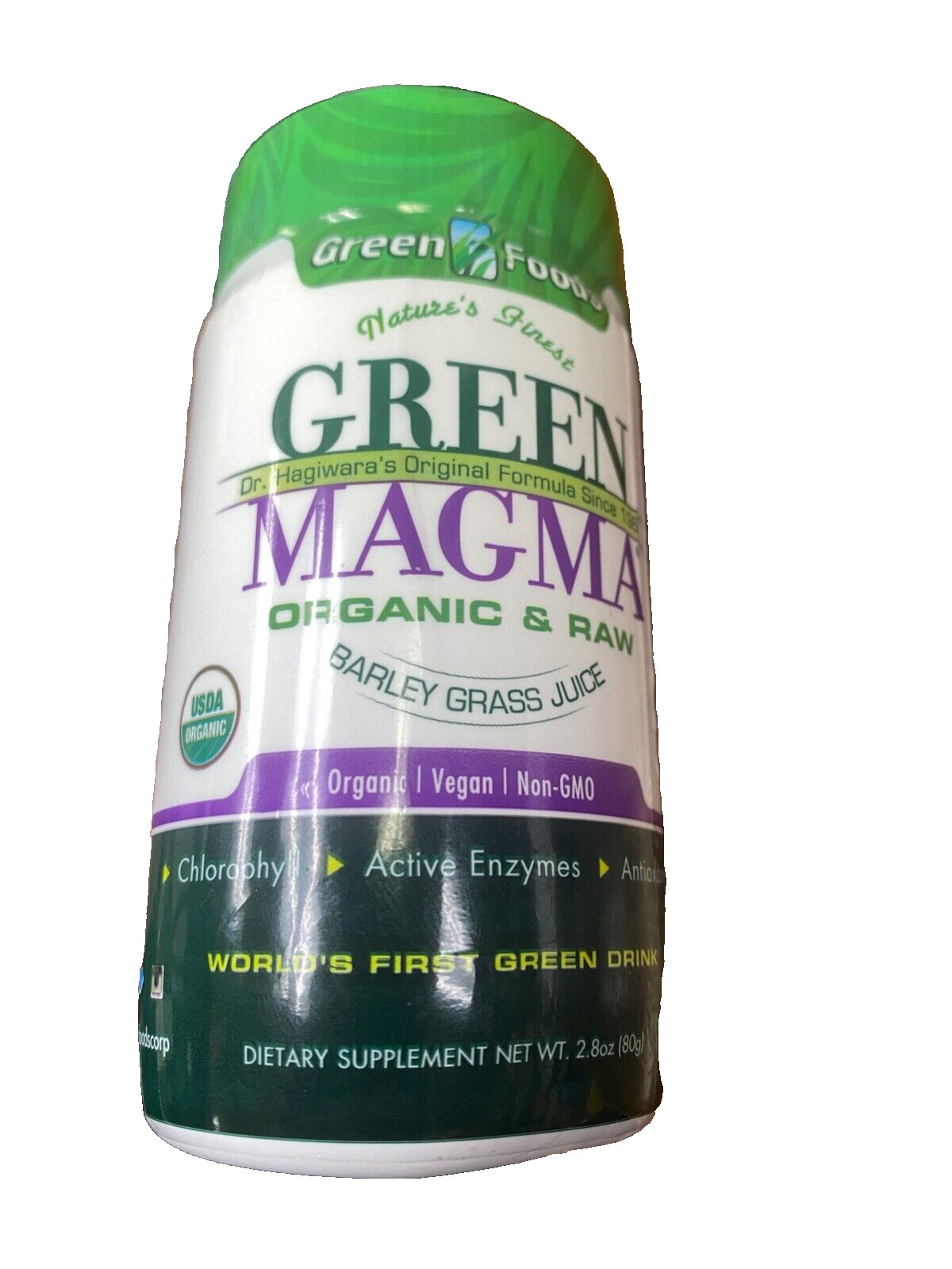 Green Foods Green Magma Orangic & Raw Barley Grass Juice 2.8 oz