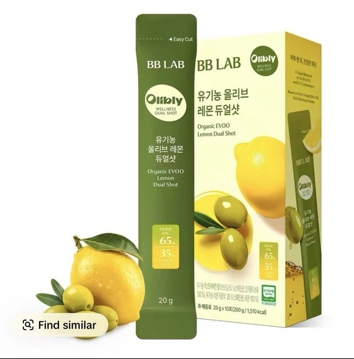BB Lab Organic Olive Lemon Dual Shot 65:35 Ratio 20g X 10 Sticks NEW