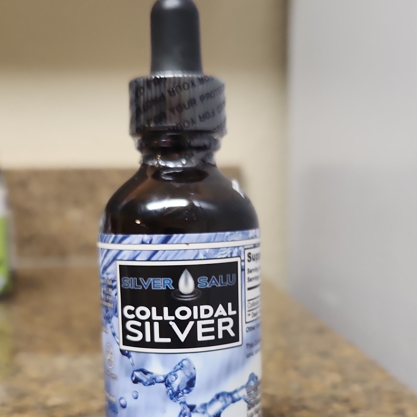 Silver Salu Colloidal Silver 30 PPM Liquid Drops Vegan Gluten-Free Non-GMO