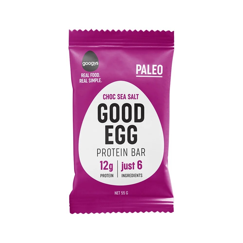 New Googys Good Egg Protein Bar Mixed 55g x 12 Bars