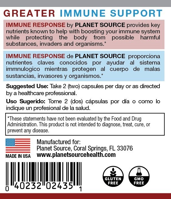 Planet Source Immune Response 60 capsules