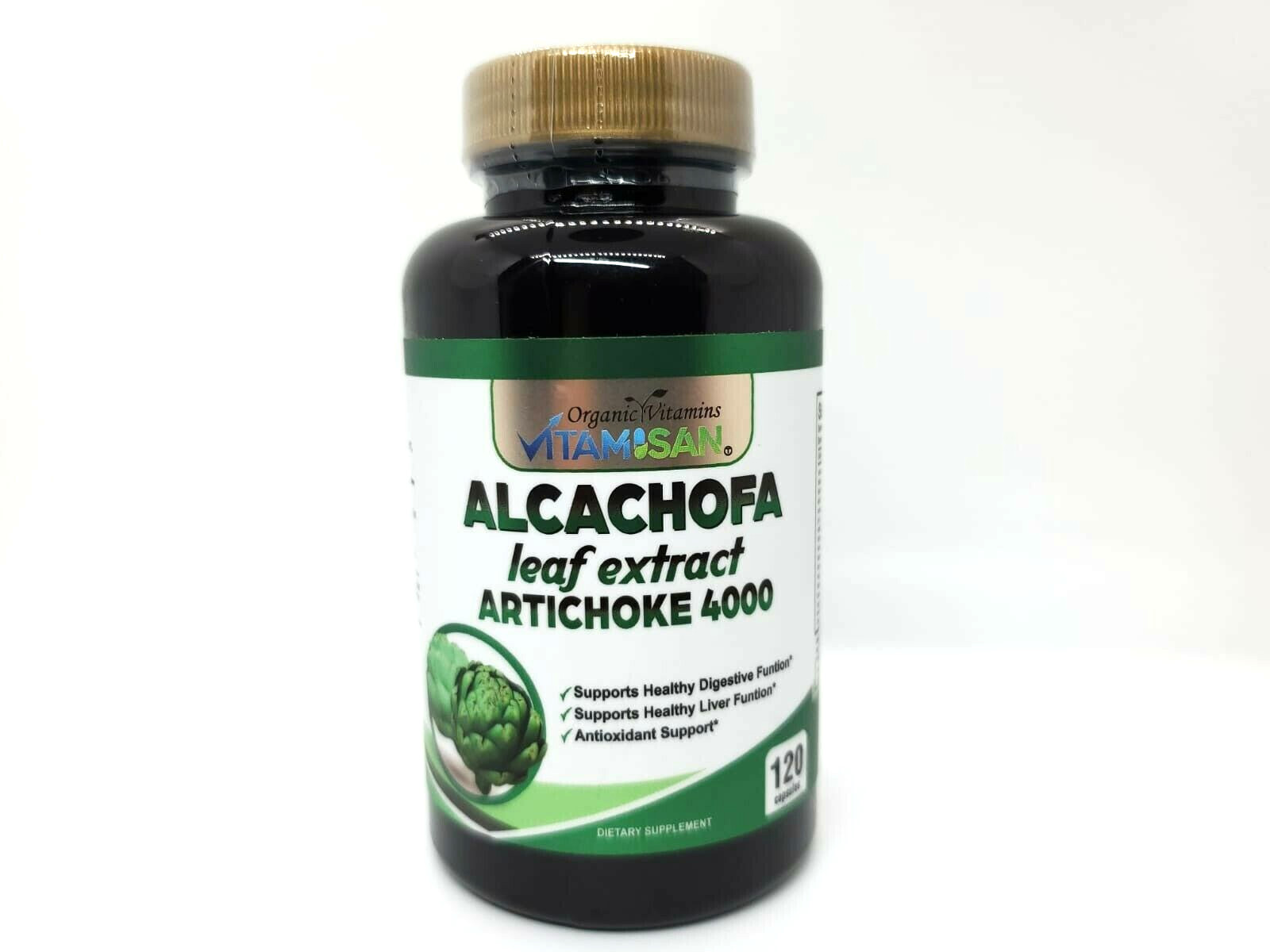 Artichoke 4000 mg Capsules, Leaf Extract, Capsulas Extracto de Hoja Alcachofa