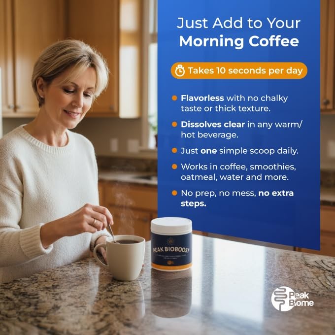 Peak Biome BioBoost – Prebiotic Fiber Supplement 3.28 Pound (Pack of 1)