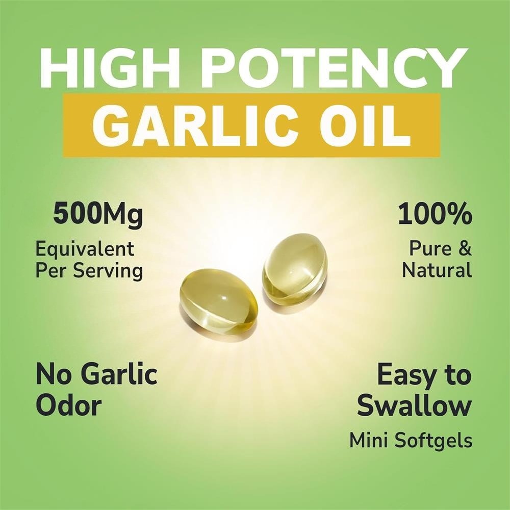 (2Pack) Aged Garlic Extract, 300 Softgels, 500mg Odorless | Heart & Immune