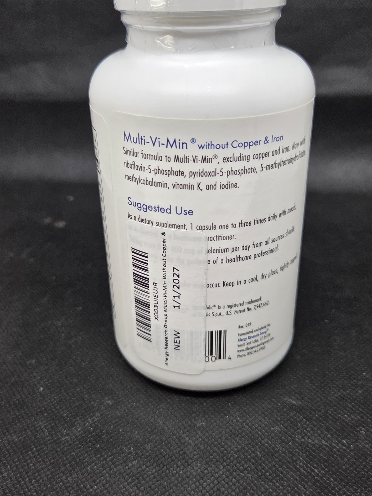 Allergy Research Group New Multi VitaMin without Copper & Iron 150 Veggie Capsul