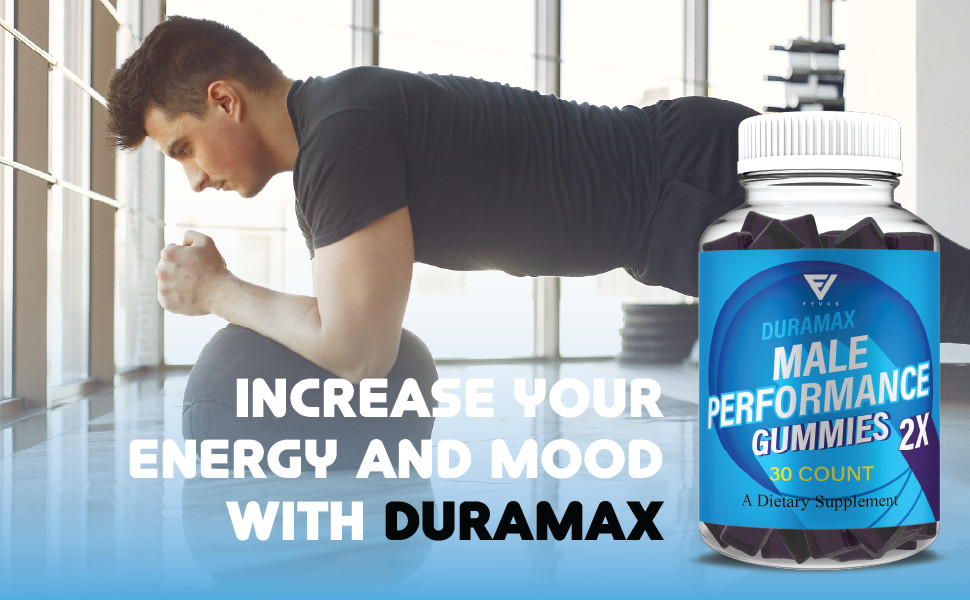 (2 Pack) Duremax Gummies Dure Max Performance Gummy Supplement (2 Month Supply)