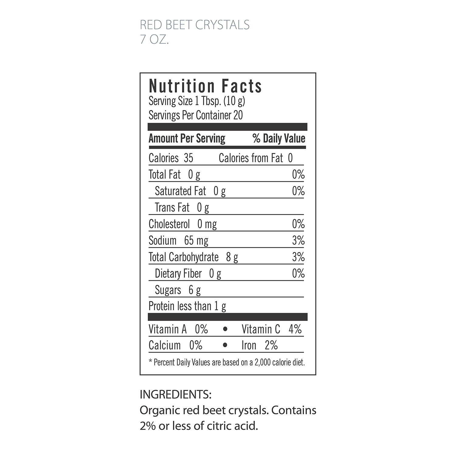 Flora Salus-Haus Red Beet Crystals, 7 Ounces