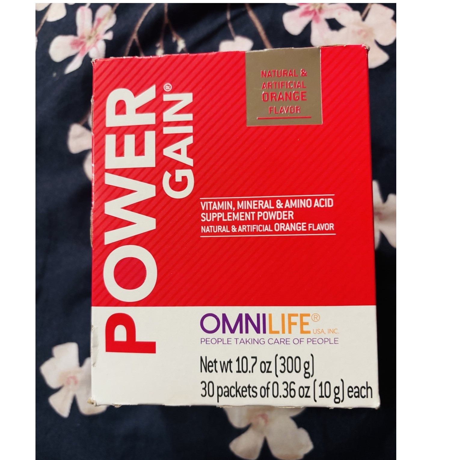 Omnilife Power Gain Vitamin Mineral Amino Acid Powder Orange 30 Pack 300g
