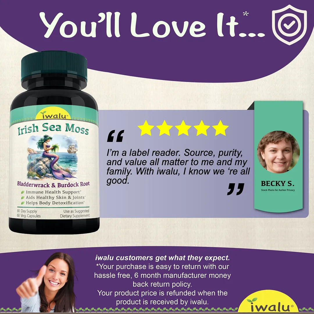 Sea Moss Nutri | Best Supplement Capsule Pill Men Women FREE SHIP
