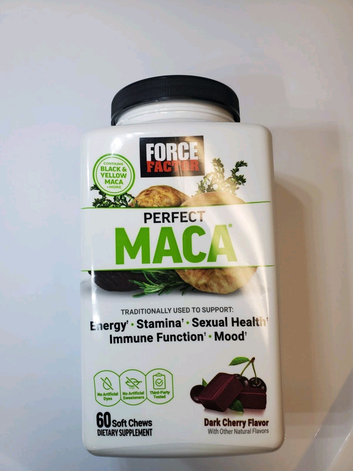 Force Factor Perfect Maca, Maca Root & DIM Supplement w/ Saffron to boost energy