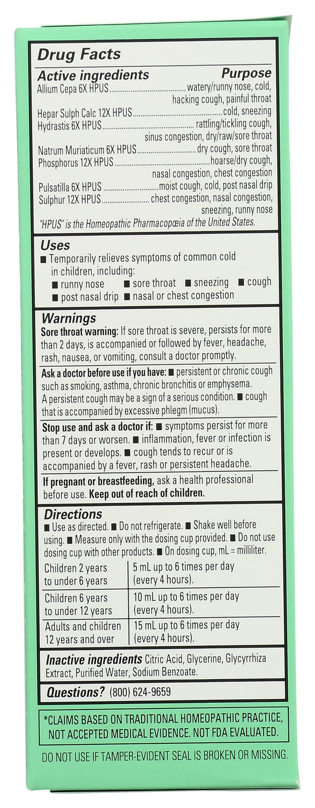 Hyland’S Naturals Kids Cold & Cough Daytime 4 Fl Oz 3 Pack