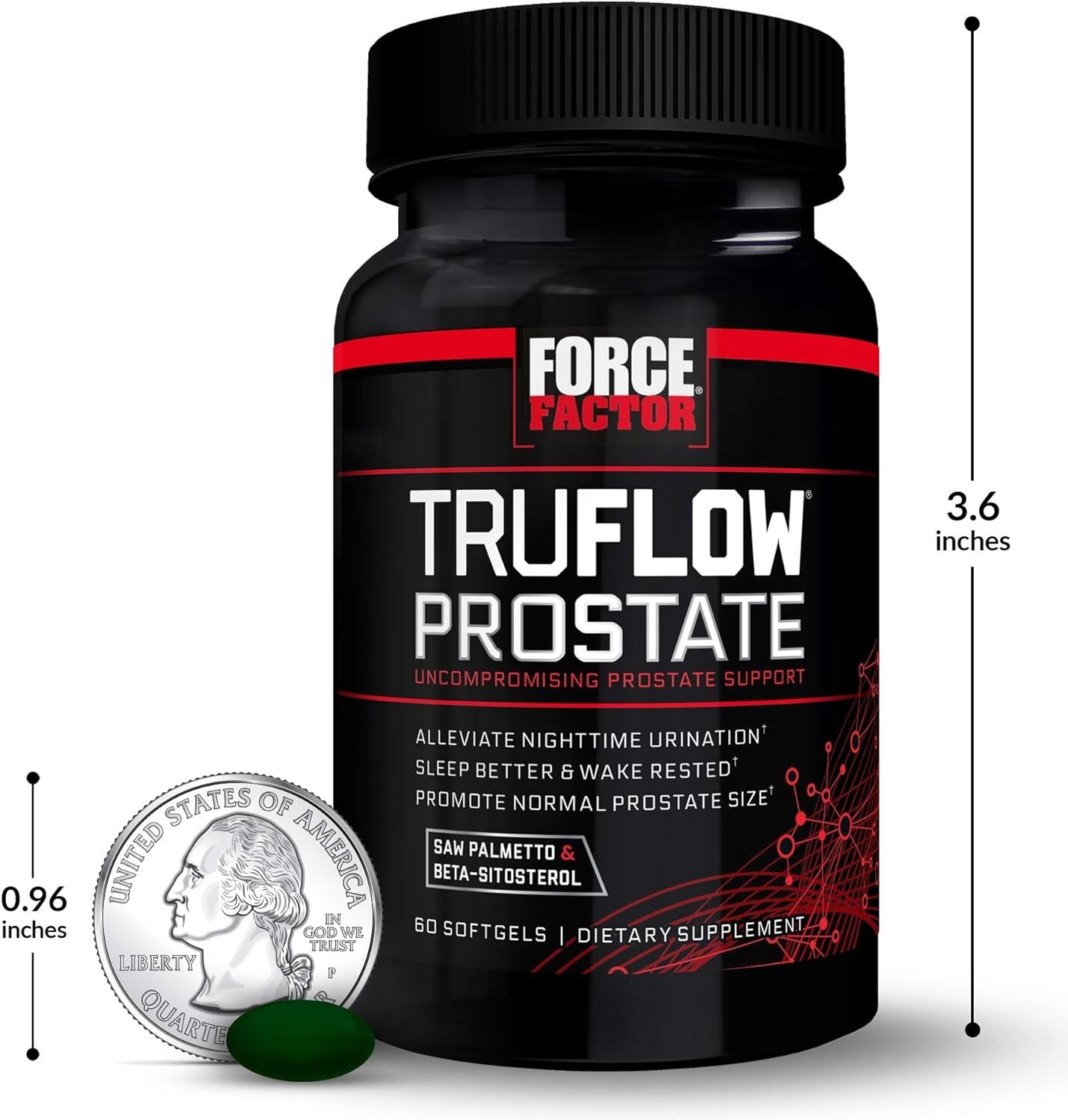 Force Factor TRUFLOW Prostate Health Support for Men – 60 Count
