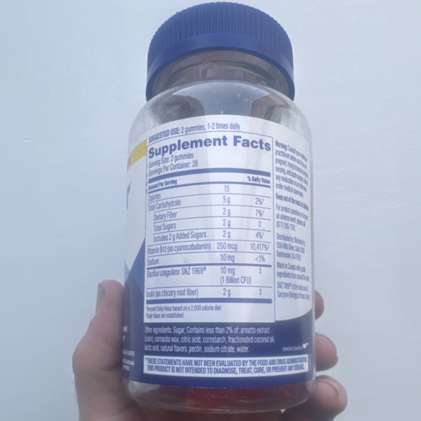 Florastor Probiotic Digestive Metabolic Support 56 Gummies Peach Lemonade