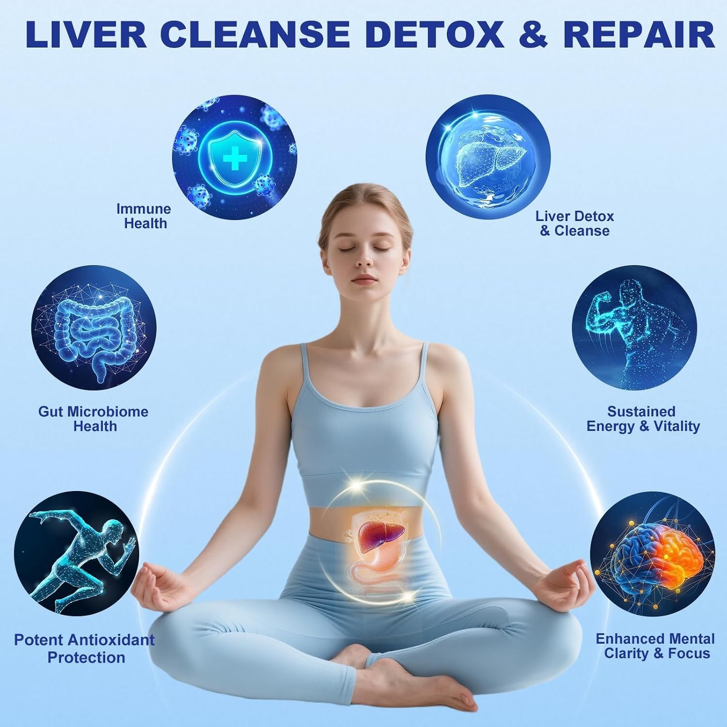 HUXINSK Zeolite Cleanse 13-in-1 Liver & Gut Detox Support – 120 Capsules 12/2027