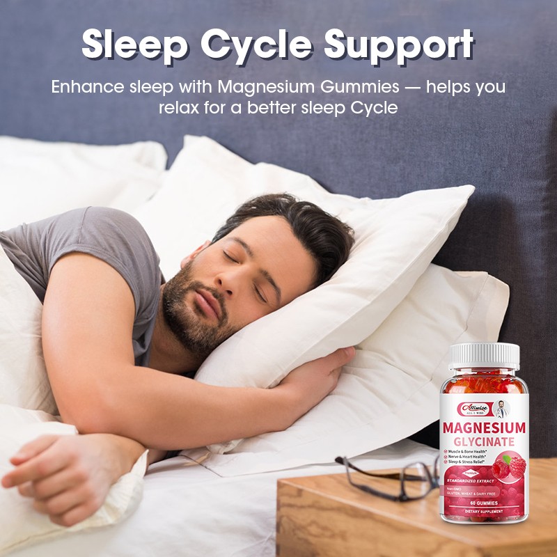 Magnesium Glycinate Gummies 60ct – High Potency for Sleep, Calm & Muscle Relief