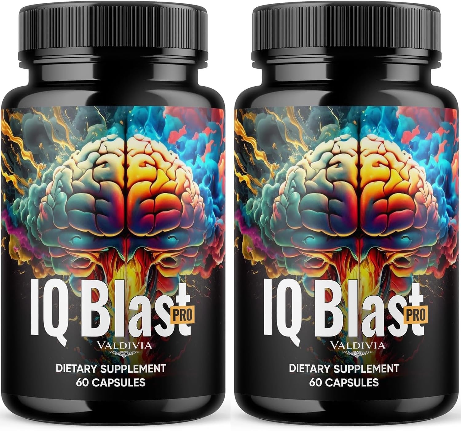 Valdivia IQblast Pro 2 Pack Brain Support Supplement Memory Focus Made in USA