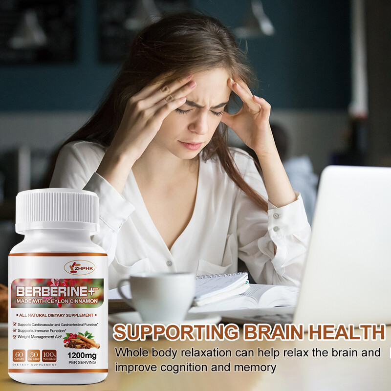 Premium Berberine HCL Extract 1200mg,Cardiovascular&Blood Sugar Support