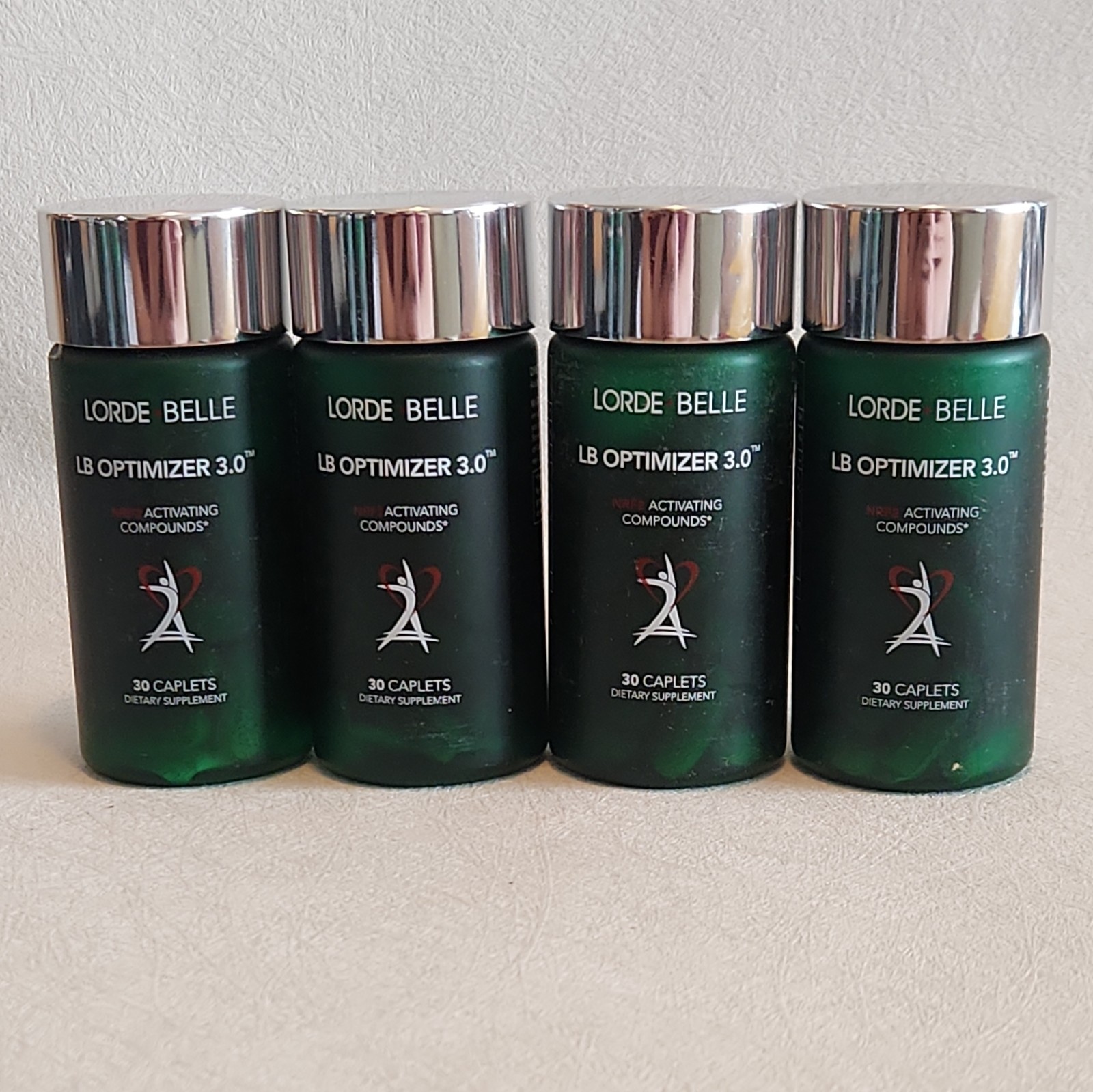 4 Pack LORDE + BELLE LB Optimizer 3.0 Activating Compounds 30 Caplets