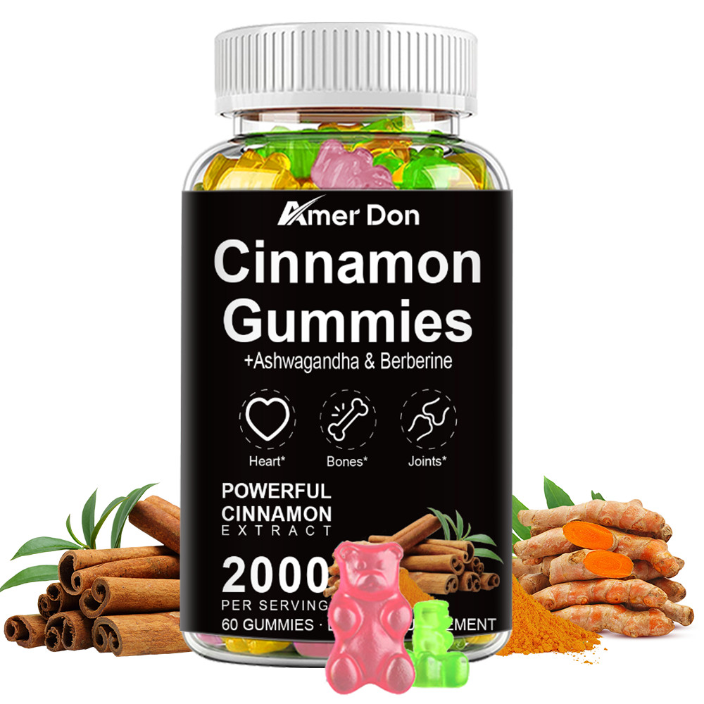 True Organic Ceylon Cinnamon Gummies 2000mg Highest Potency Blood Sugar Support