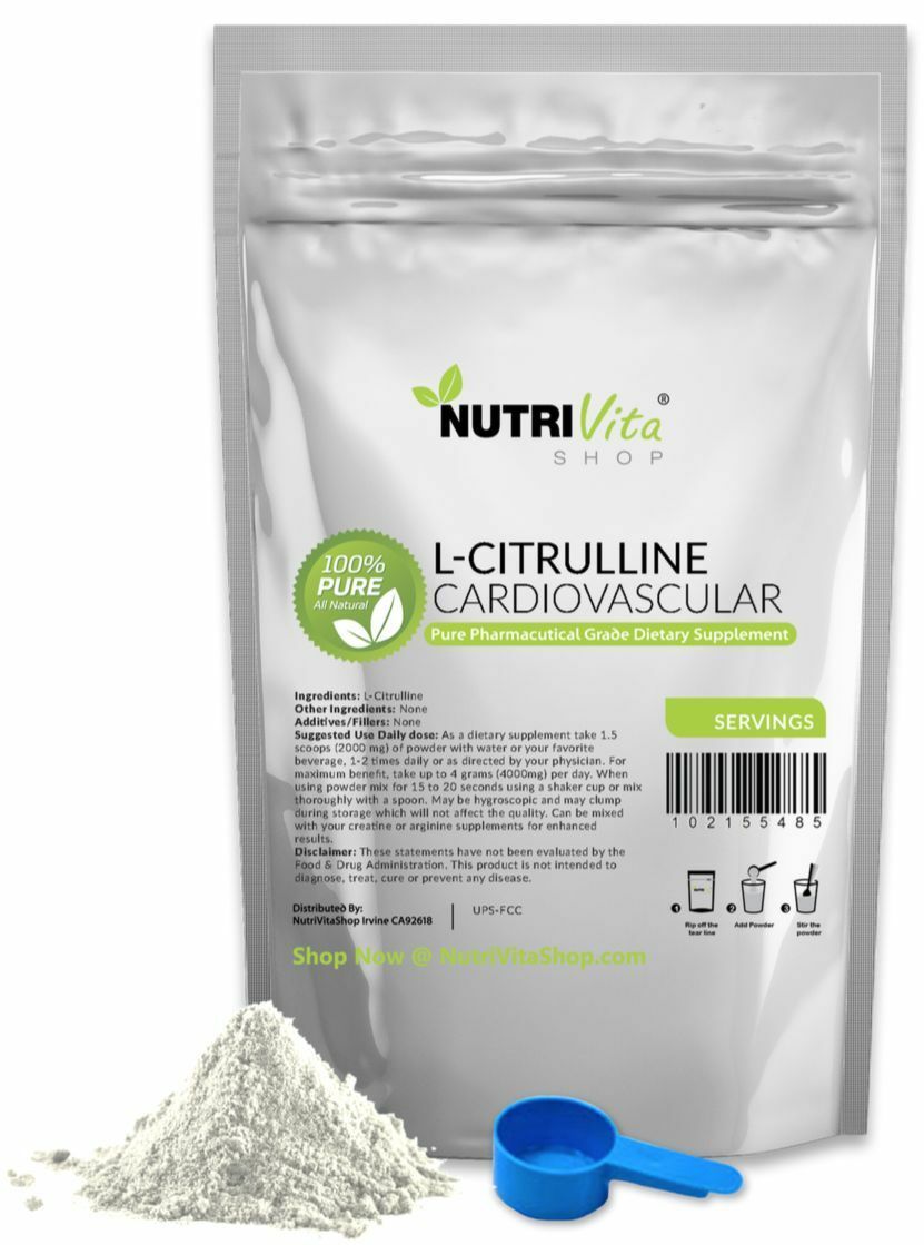 500 SERVINGS 100% INSTANTIZED L-CITRULLINE POWDER -1000g POWDER KOSHER USP